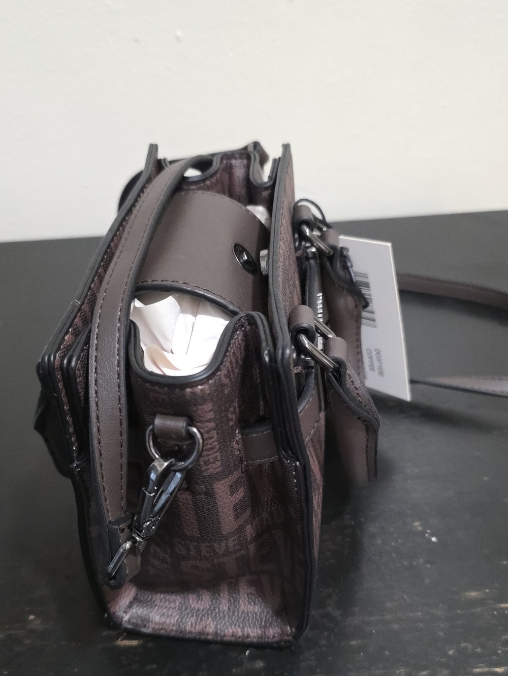 Steve Madden Small Shoulder Bag in Dark Brown